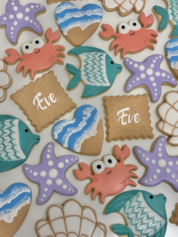 Custom hand-decorated sugar cookies — set 4