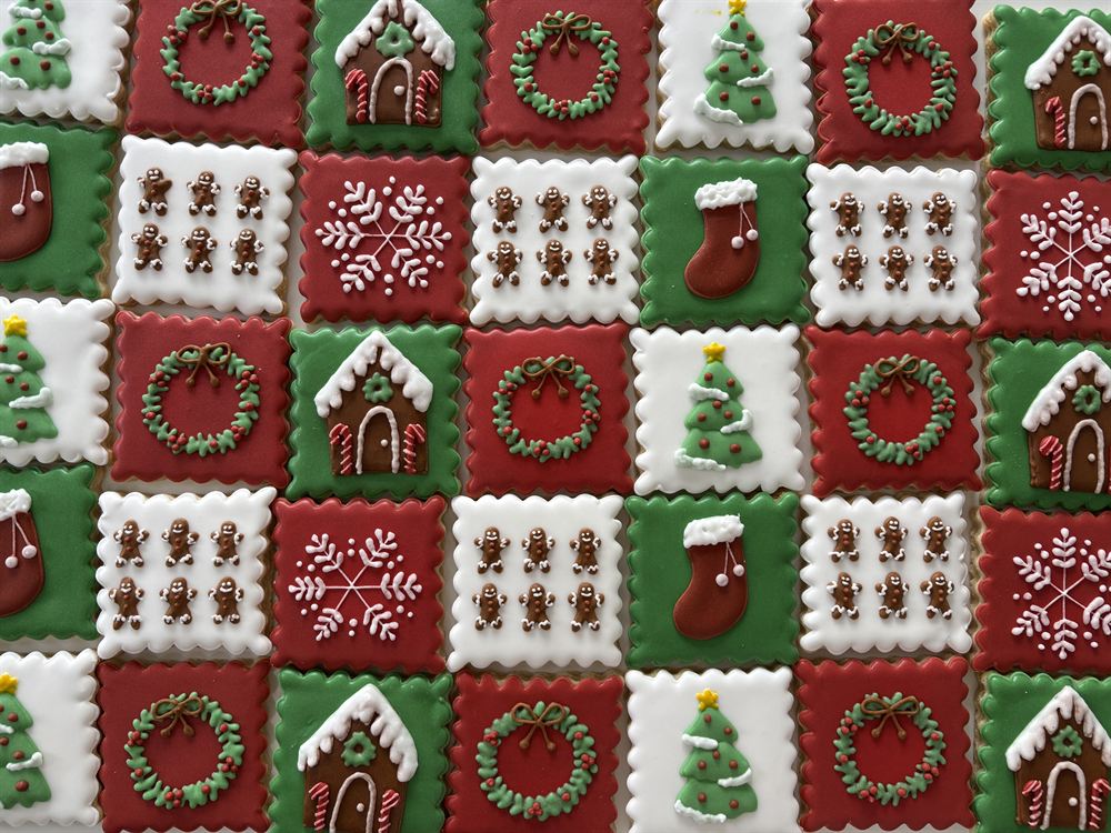 Custom hand-decorated sugar cookies — set 10