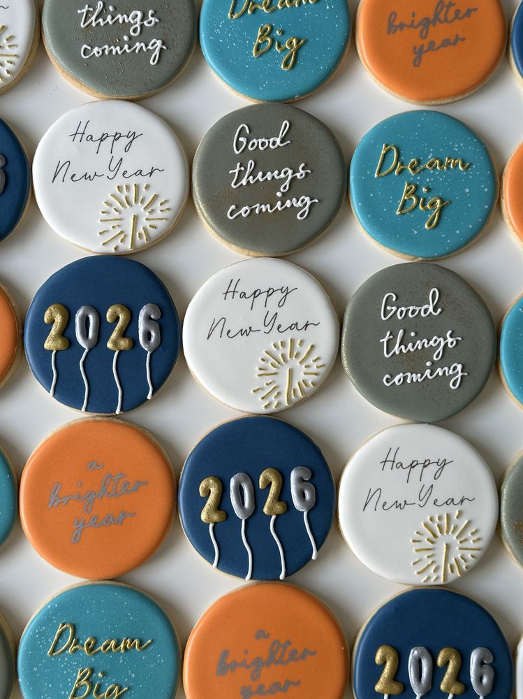 Custom hand-decorated sugar cookies — set 14