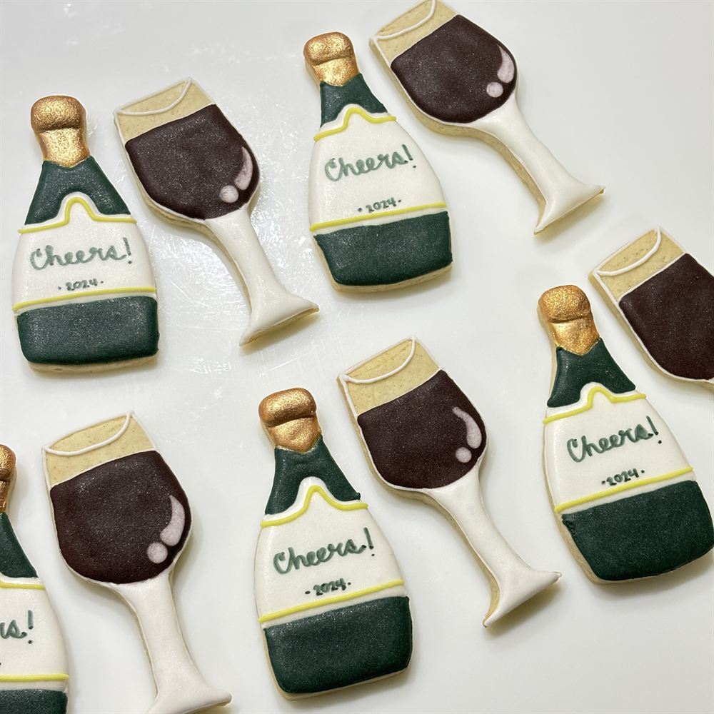 Custom hand-decorated sugar cookies — set 18