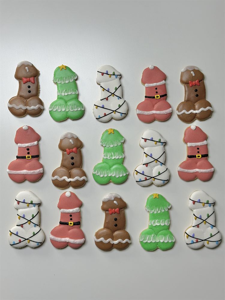 Custom hand-decorated sugar cookies — set 41