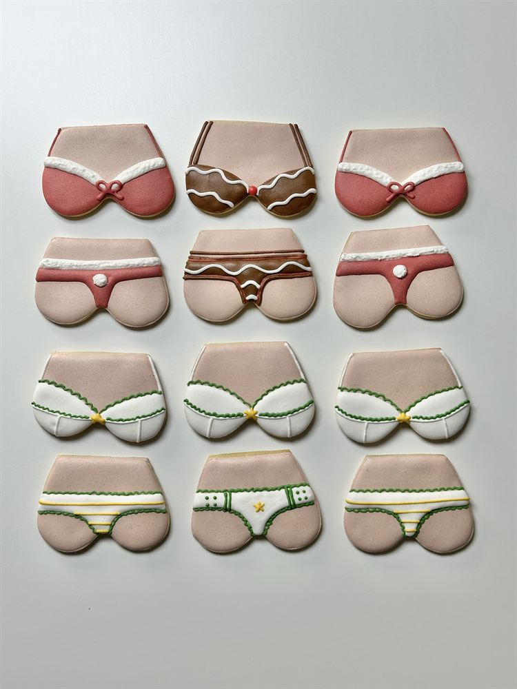 Custom hand-decorated sugar cookies — set 42